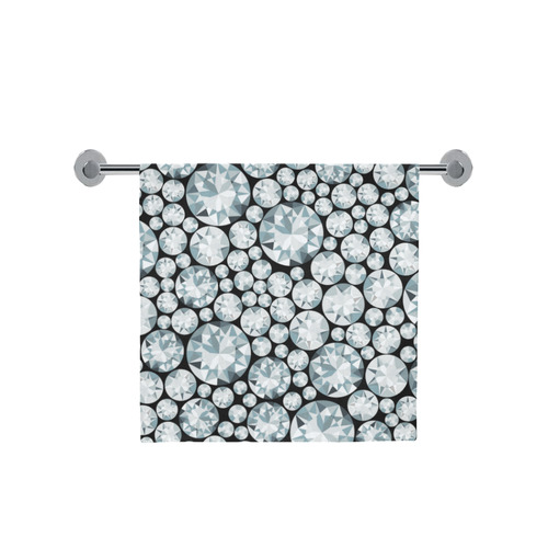 Luxurious white Diamond Pattern Bath Towel 30"x56"