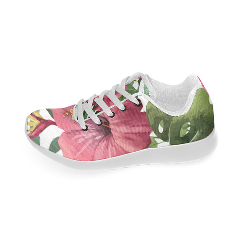 Beautiful Tropical Flowers Nature Floral Women’s Running Shoes (Model 020)