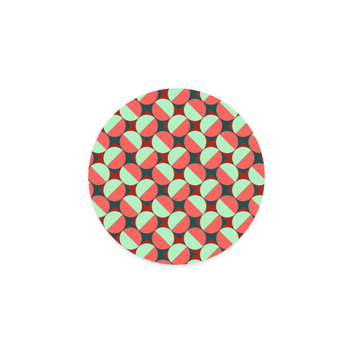 Modernist Geometric Tiles Round Coaster