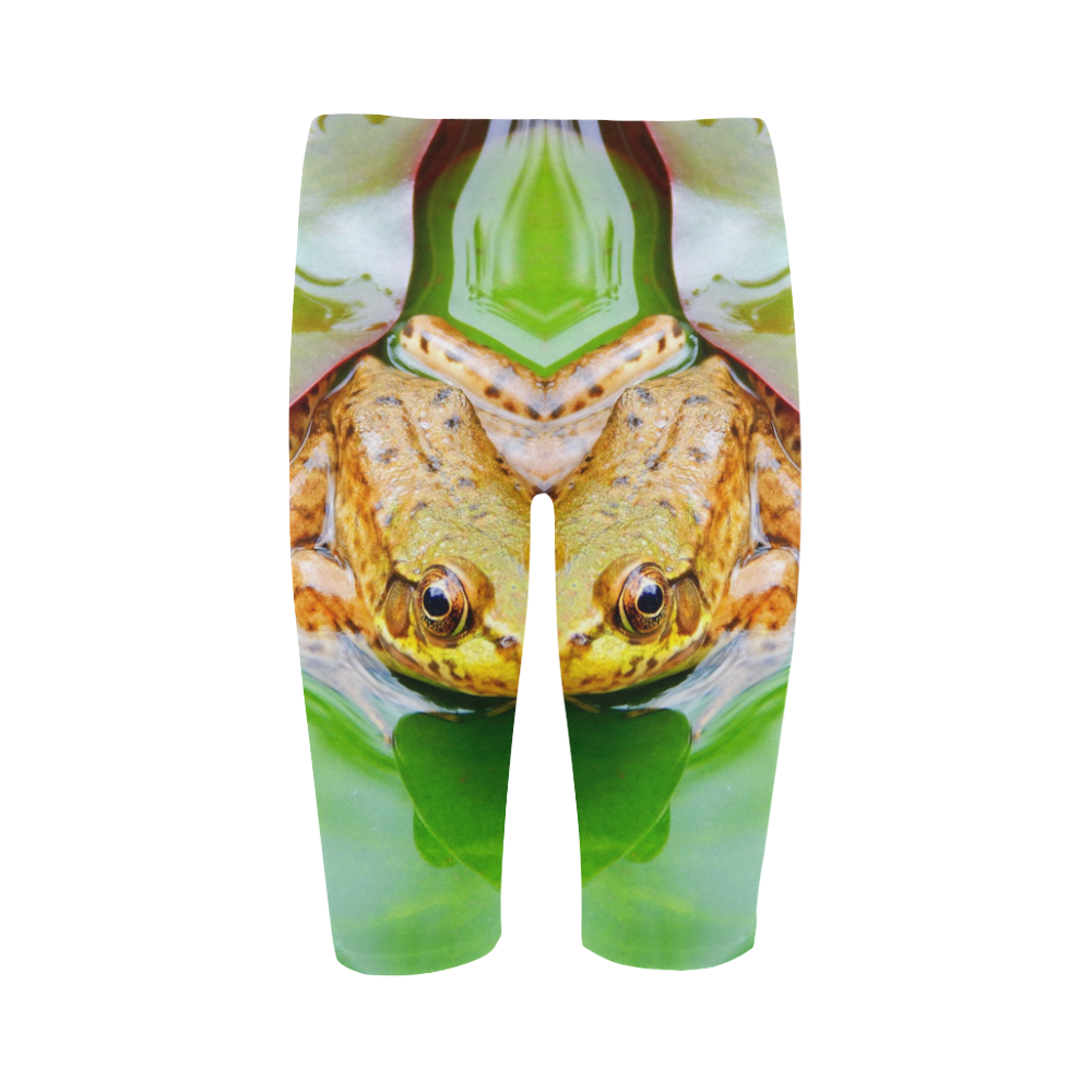 Frog on a Lily-pad Hestia Cropped Leggings (Model L03)