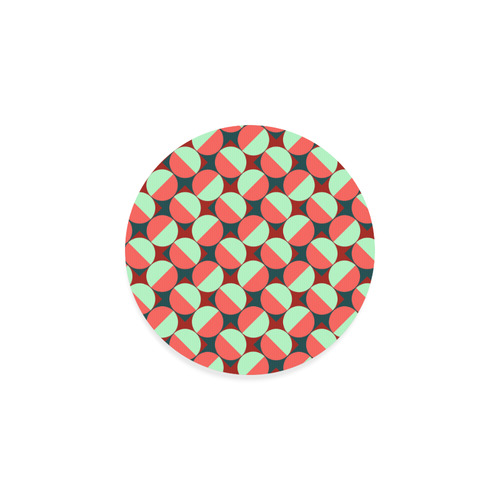 Modernist Geometric Tiles Round Coaster