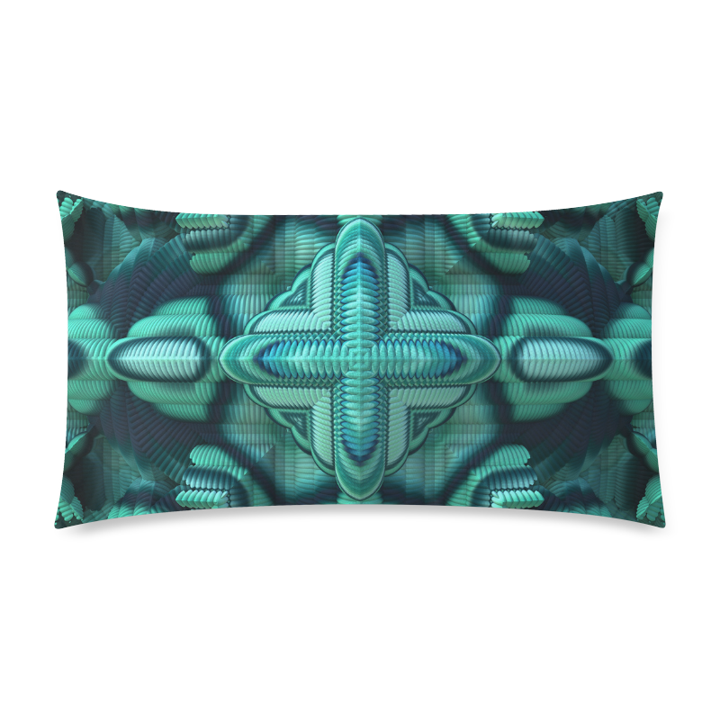 Cool Mint Rectangle Pillow Case 20"x36"(Twin Sides)
