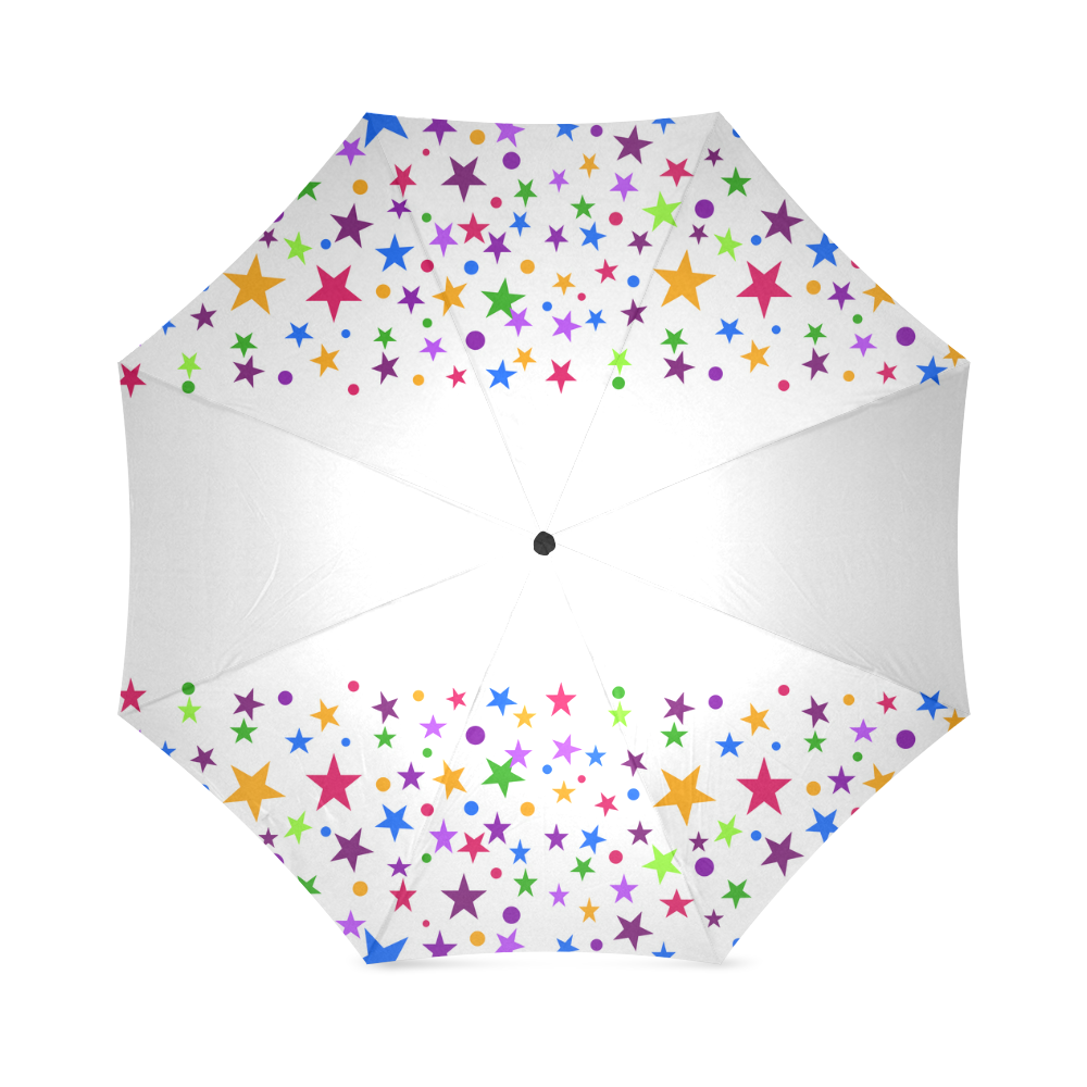 Colorful stars Foldable Umbrella (Model U01)