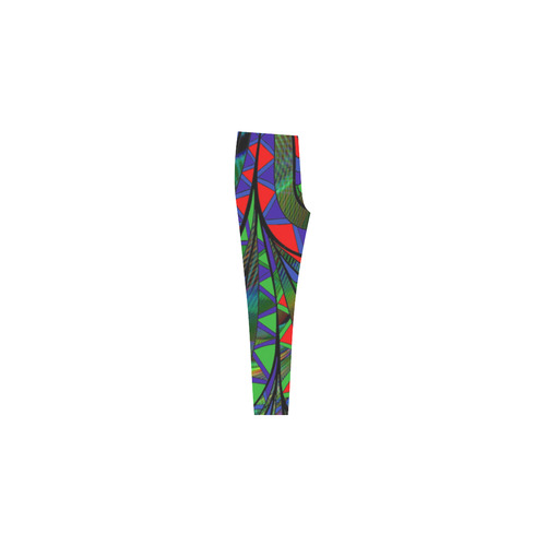 abstract peacock drawing Cassandra Women's Leggings (Model L01)