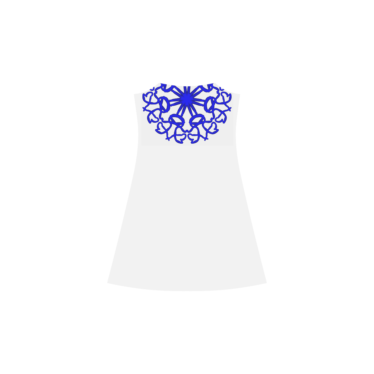 Blue mandala 2 slip dress Alcestis Slip Dress (Model D05)