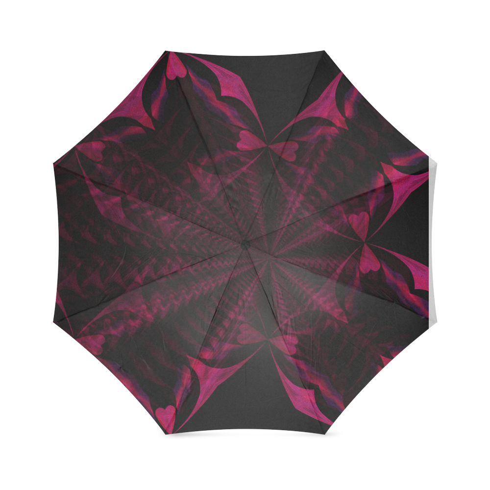 Neon Zebra Pattern Print Foldable Umbrella main image 1