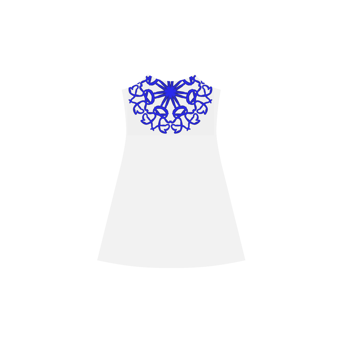 Blue mandala 2 slip dress Alcestis Slip Dress (Model D05)