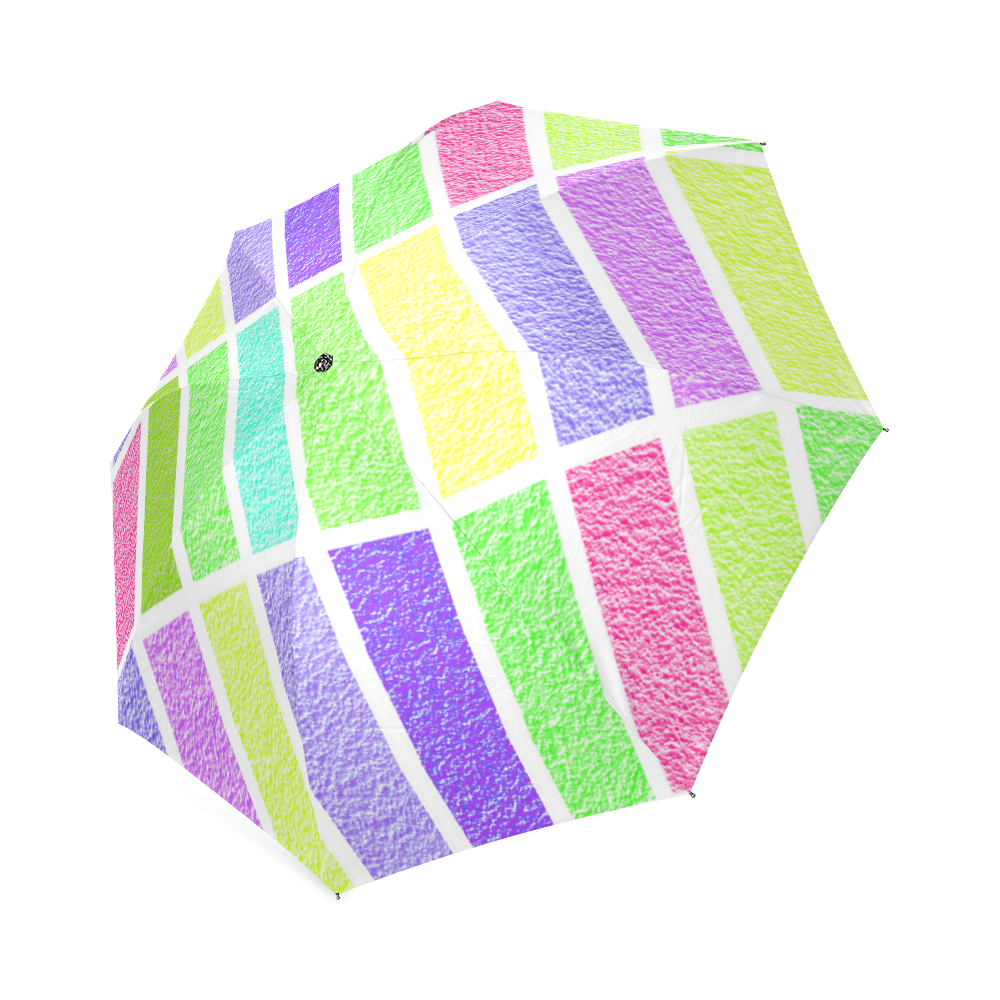 Pastel rectangles Foldable Umbrella (Model U01)