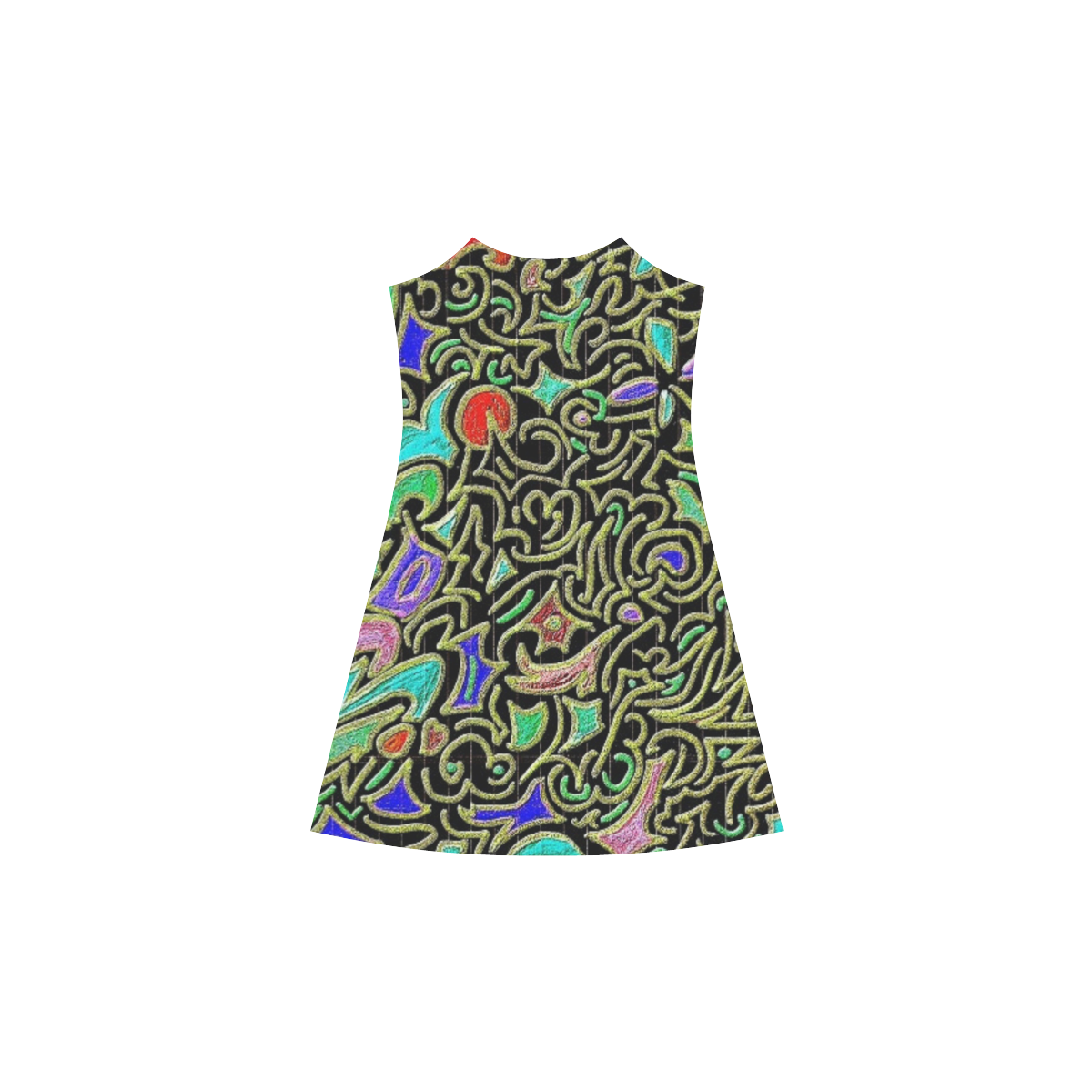 swirl retro Alcestis Slip Dress (Model D05)