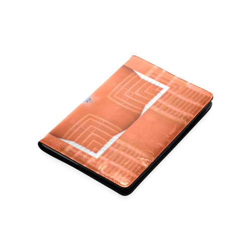 Orange Circle and Blocks Custom NoteBook A5