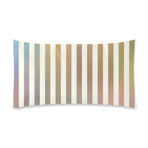 Pastel Stripes Custom Rectangle Pillow Case 20"x36" (one side)