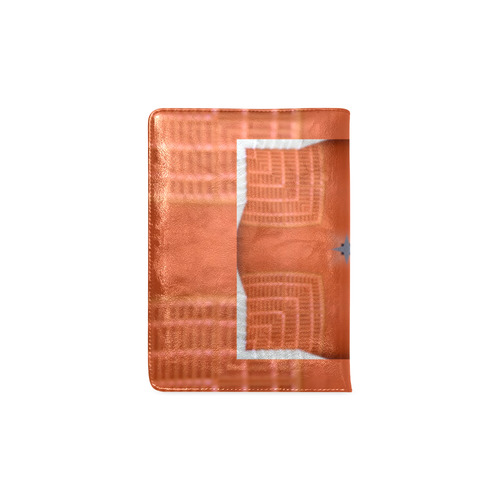 Orange Circle and Blocks Custom NoteBook A5