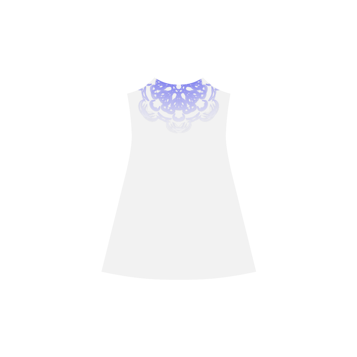 blue fade 2 mandala slip dress Alcestis Slip Dress (Model D05)