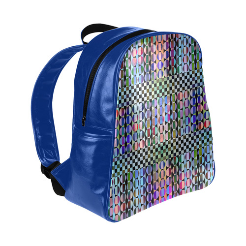 Dots and Stripes-2 Multi-Pockets Backpack (Model 1636)