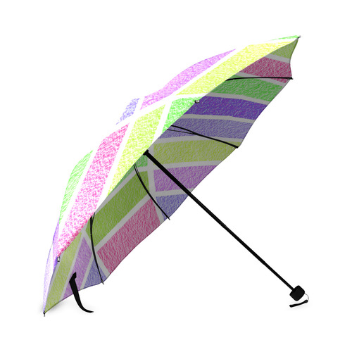 Pastel rectangles Foldable Umbrella (Model U01)