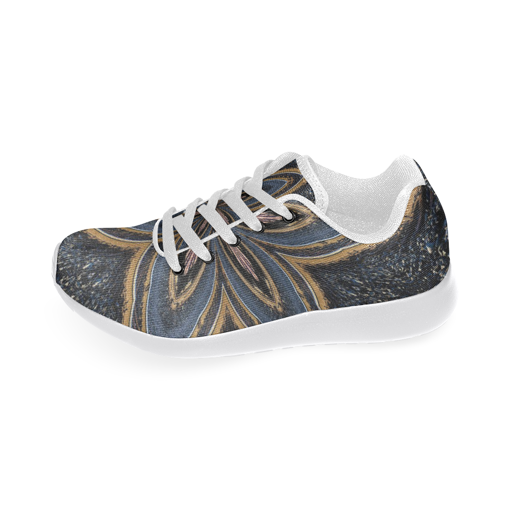 Denim & Leather Star (white) Men’s Running Shoes (Model 020)