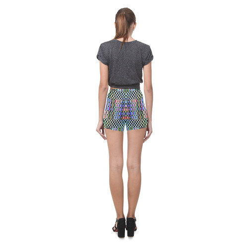 Dots and Stripes-2 Briseis Skinny Shorts (Model L04)