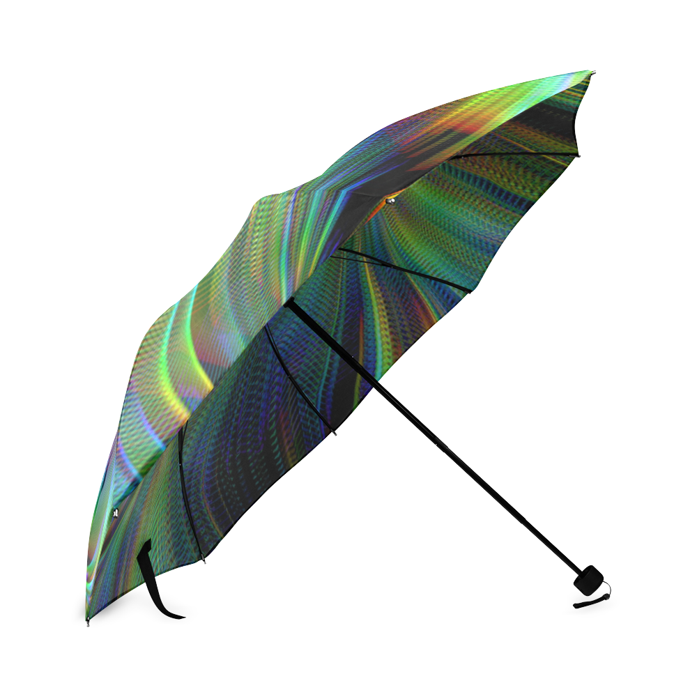 abstract fractal movements Foldable Umbrella (Model U01)