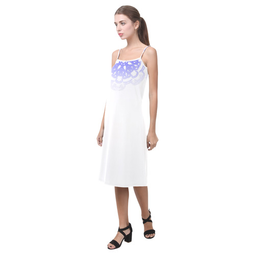 blue fade 2 mandala slip dress Alcestis Slip Dress (Model D05)