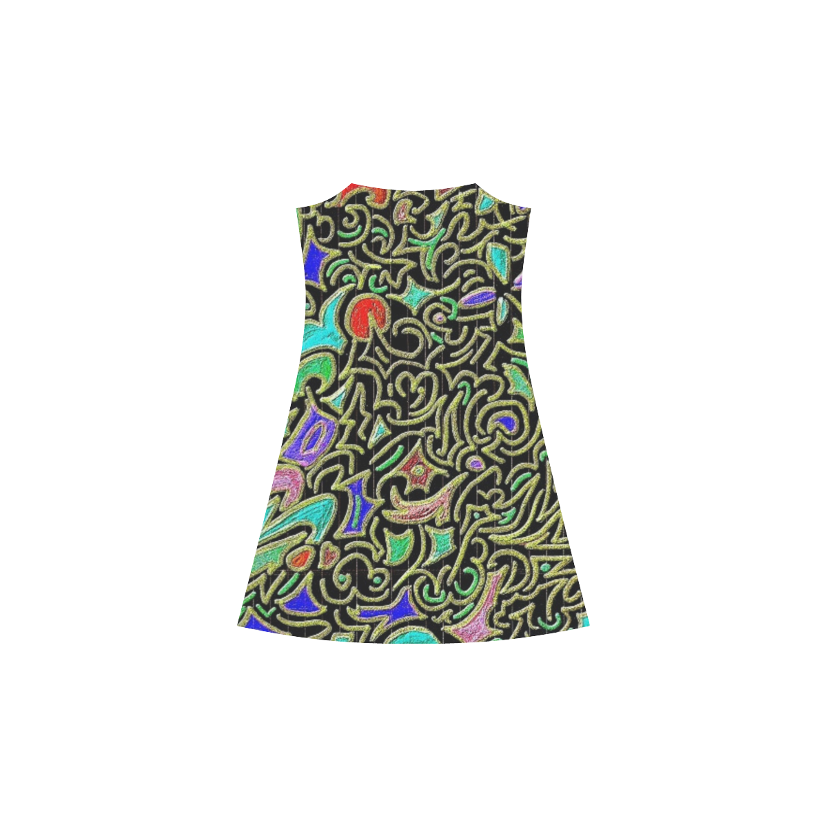 swirl retro Alcestis Slip Dress (Model D05)