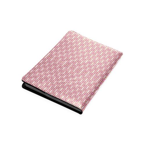 Retro Pink and Brown Pattern Custom NoteBook B5