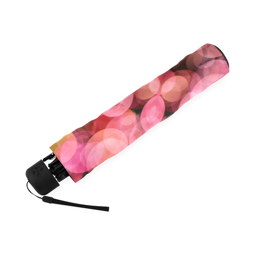 Peach and pink bubbles Foldable Umbrella (Model U01)