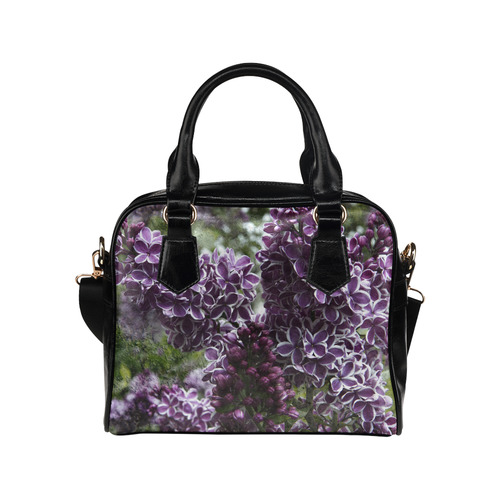 Lilac flowers Shoulder Handbag (Model 1634)