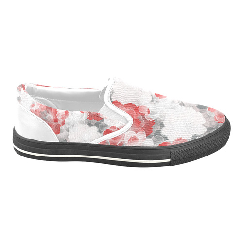 Flower Power Blossom Women's Unusual Slip-on Canvas Shoes (Model 019)