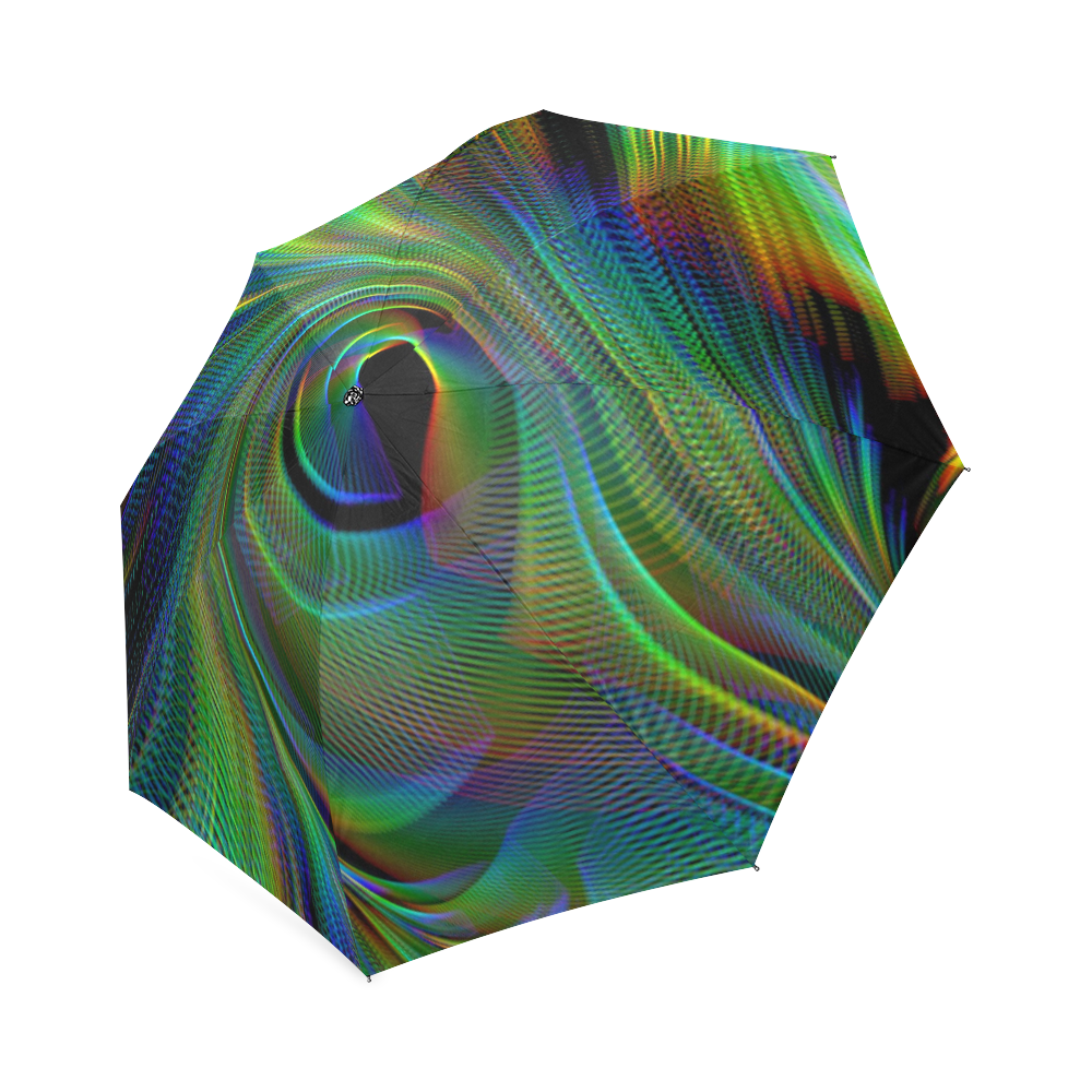 abstract fractal movements Foldable Umbrella (Model U01)
