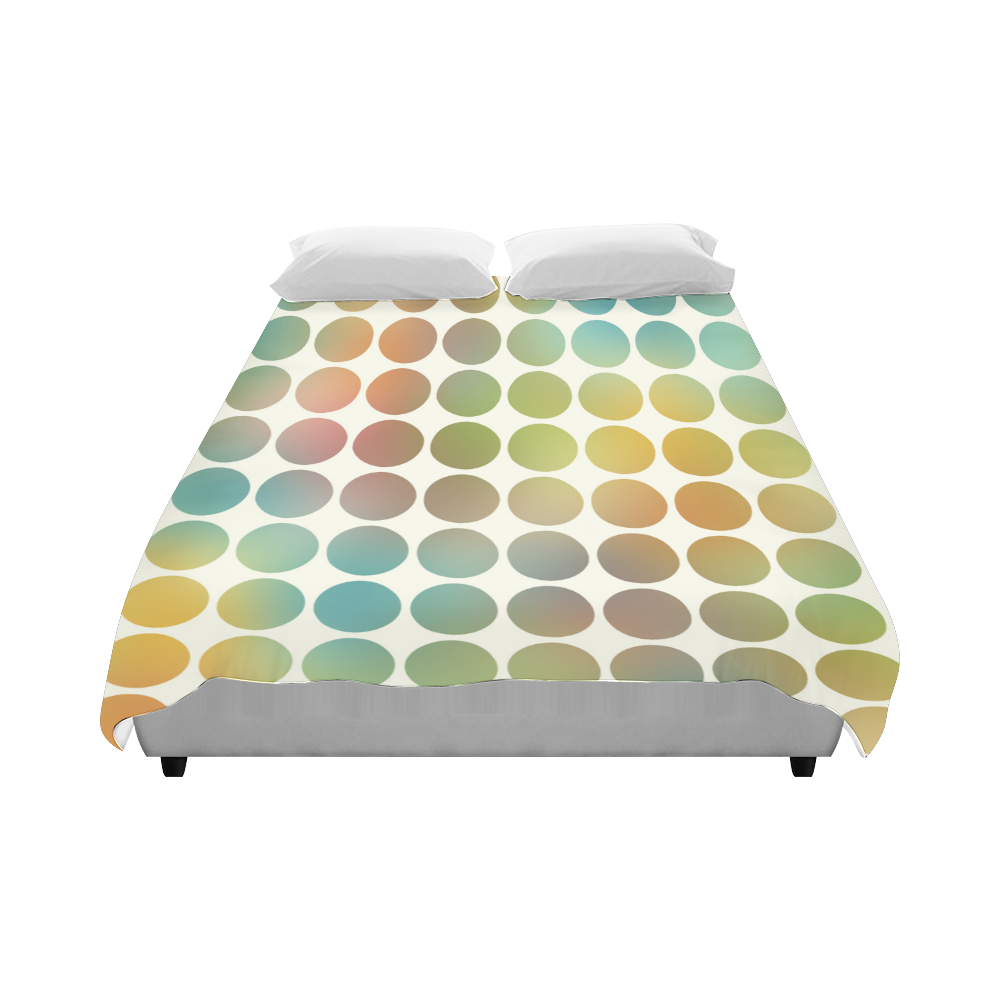 Pastel Dots Duvet Cover 86"x70" ( All-over-print)
