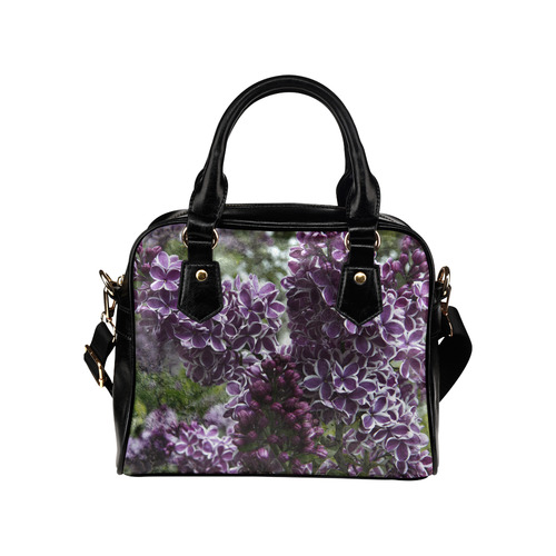 Lilac flowers Shoulder Handbag (Model 1634)