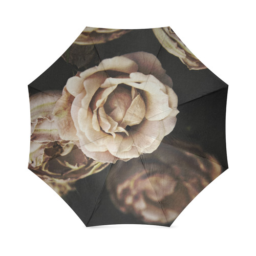 Roses in autumn Foldable Umbrella (Model U01)