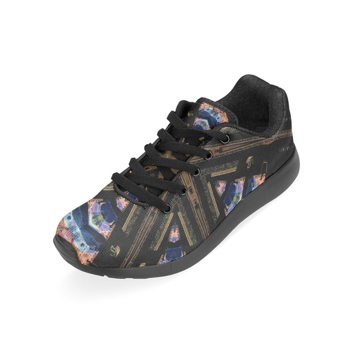 Industrial Grunge 2 (black) Men’s Running Shoes (Model 020)