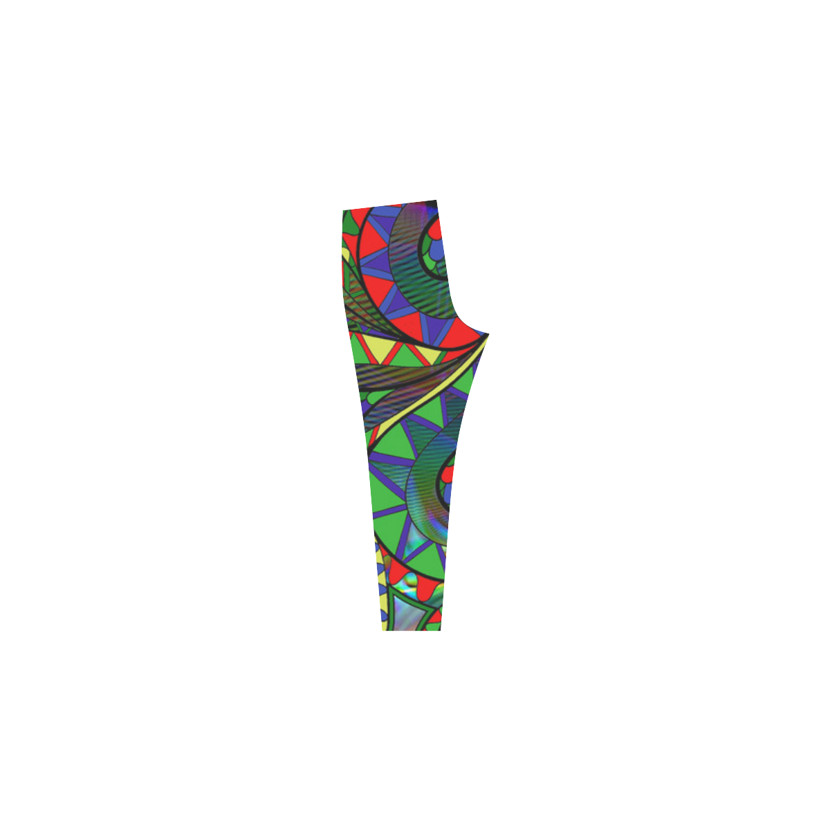 abstract peacock drawing Cassandra Women's Leggings (Model L01)