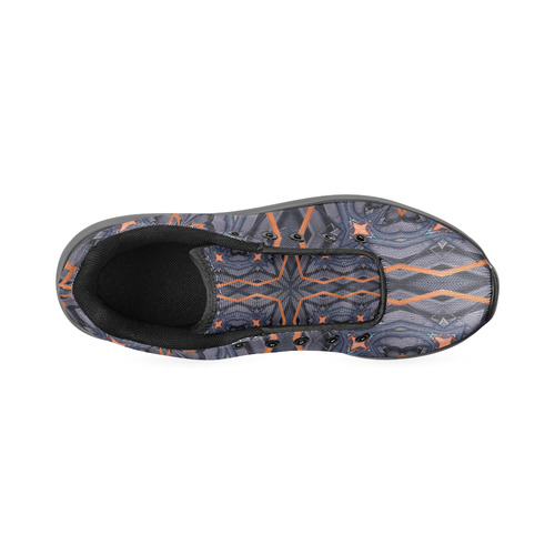 Industrial Blue & Orange (black) Men’s Running Shoes (Model 020)