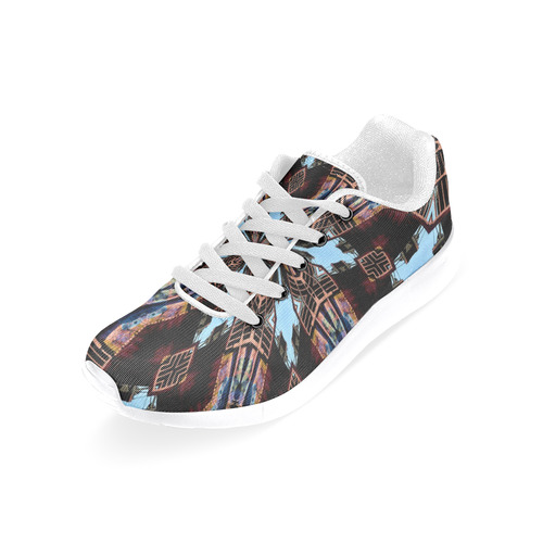 Industrial Grunge 3 (white) Men’s Running Shoes (Model 020)
