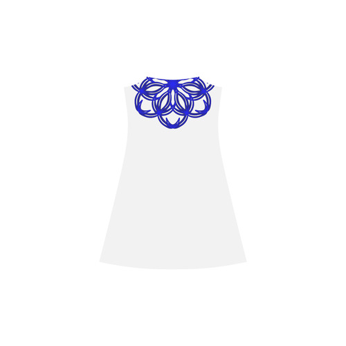 Blue mandala slip dress Alcestis Slip Dress (Model D05)