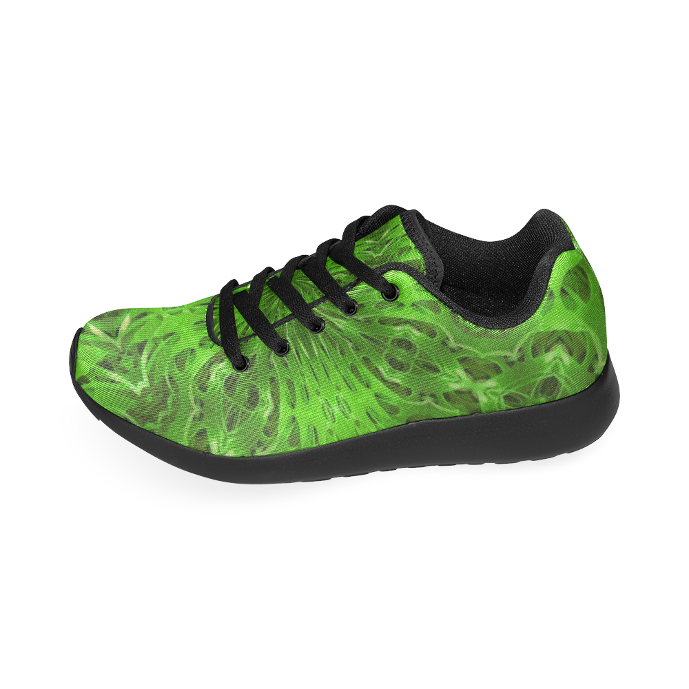 Crowns in Green (black) Men’s Running Shoes (Model 020)