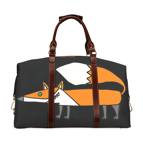 Funny Funky Red Fox Art Classic Travel Bag (Model 1643)
