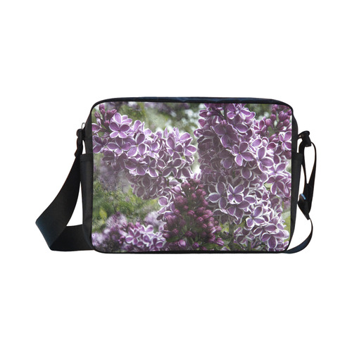 Lilac flowers Classic Cross-body Nylon Bags (Model 1632)