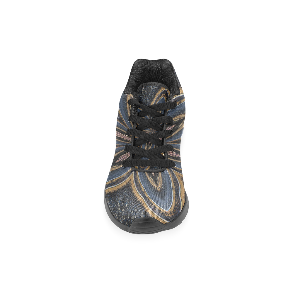 Denim & Leather Star (black) Men’s Running Shoes (Model 020)