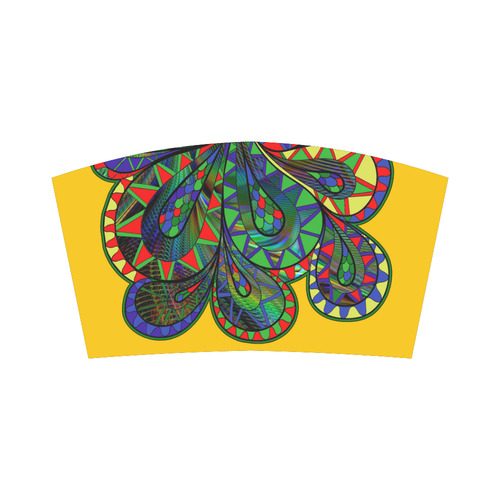 Abstract peacock drawing Bandeau Top