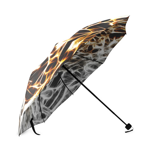 Foliage #10 Gold & Silver - Jera Nour Foldable Umbrella (Model U01)