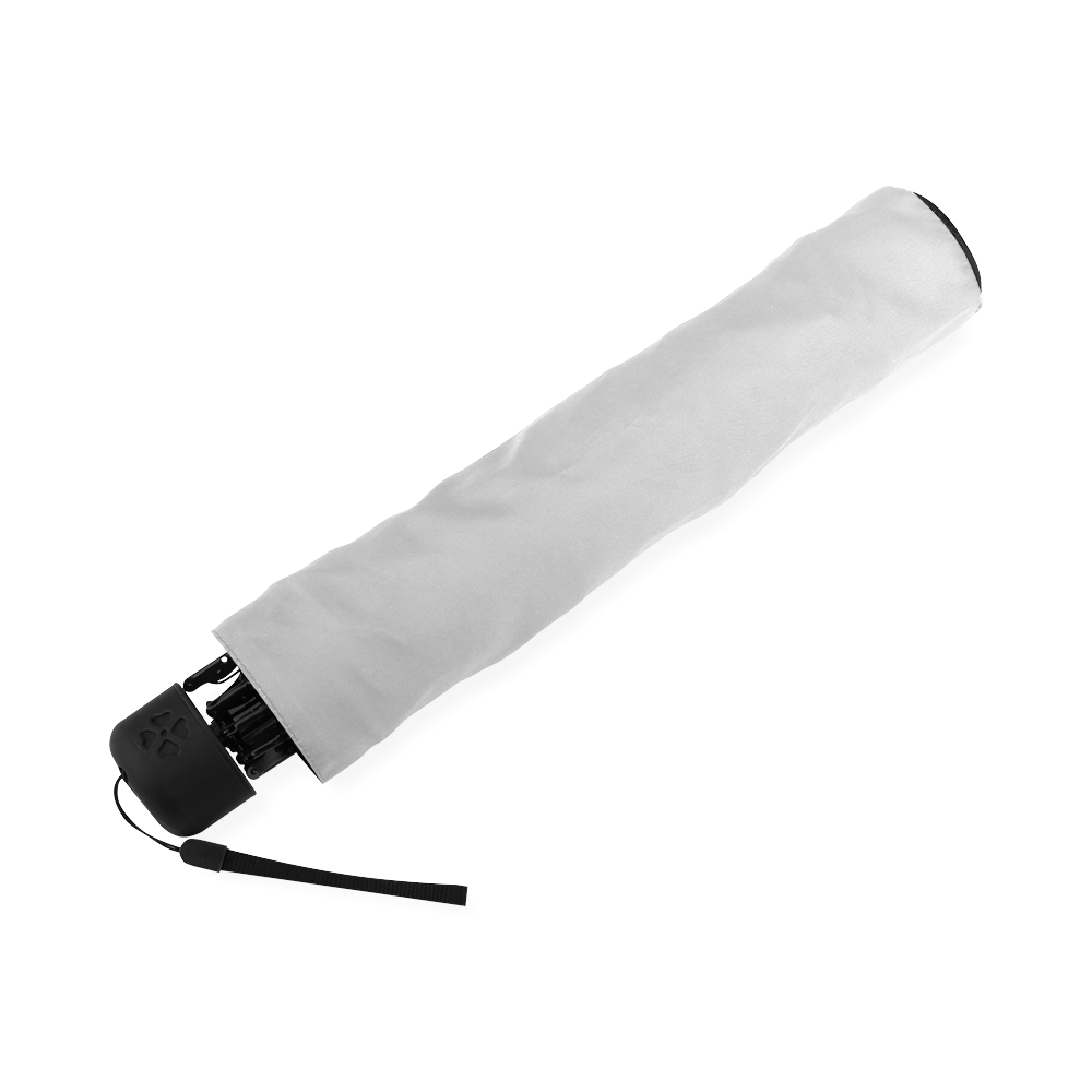 Black Silver and White Ombre Foldable Umbrella (Model U01)