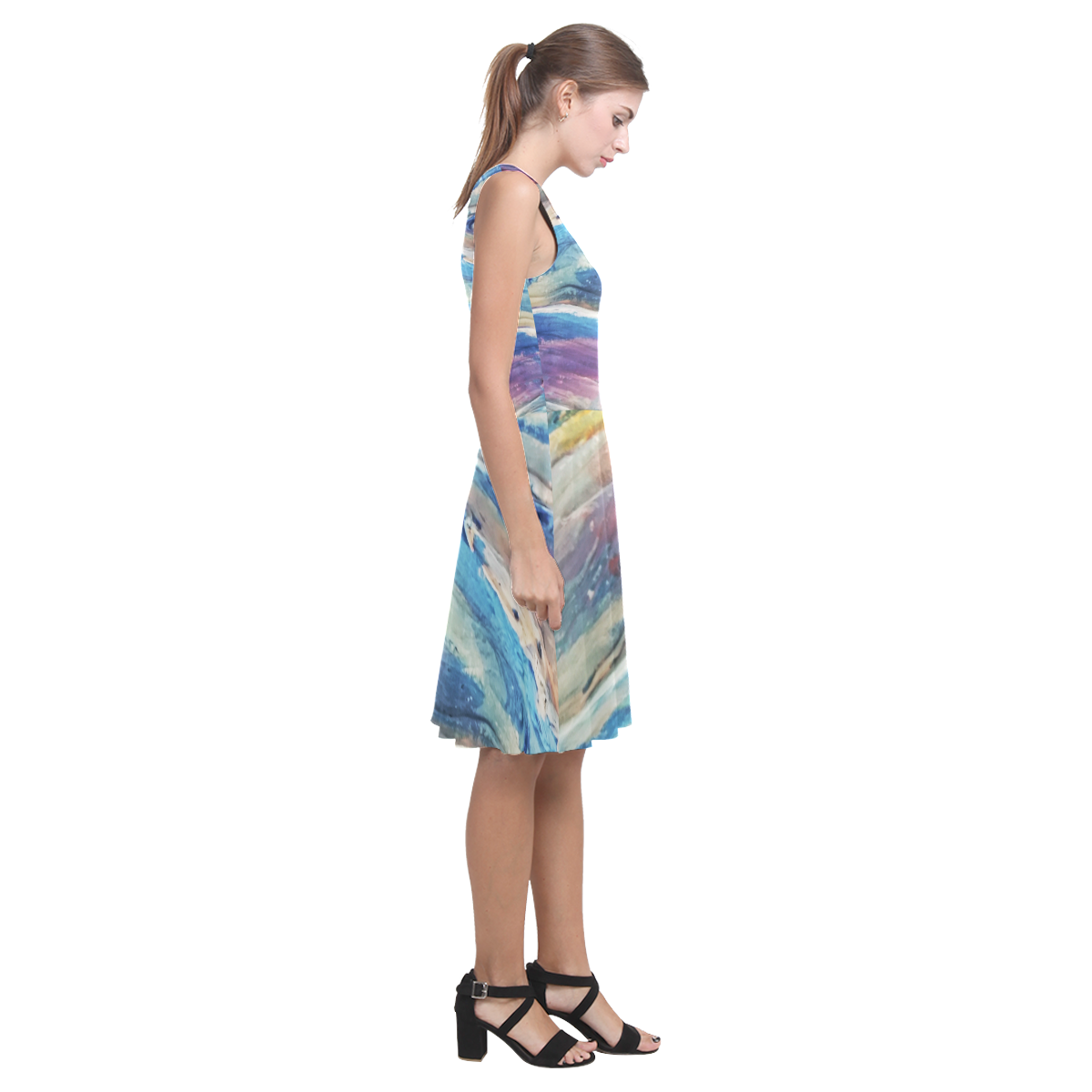 Ocean Waves Atalanta Casual Sundress(Model D04)