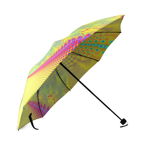 Butterfly in the Sunlight Fractal Abstract Foldable Umbrella (Model U01)