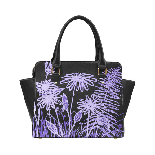 Midnight Daisy Classic Shoulder Handbag (Model 1653)