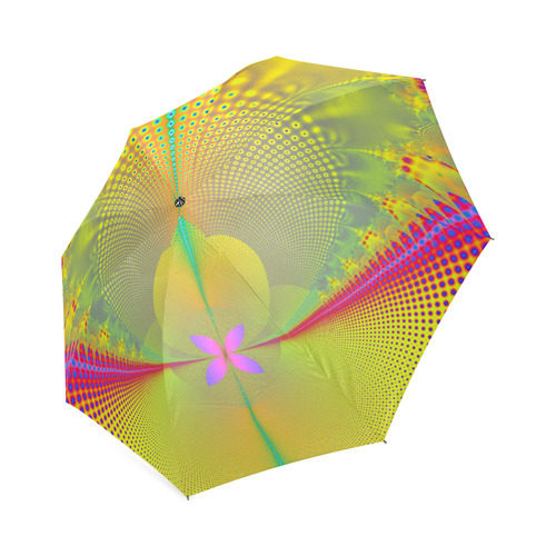 Butterfly in the Sunlight Fractal Abstract Foldable Umbrella (Model U01)