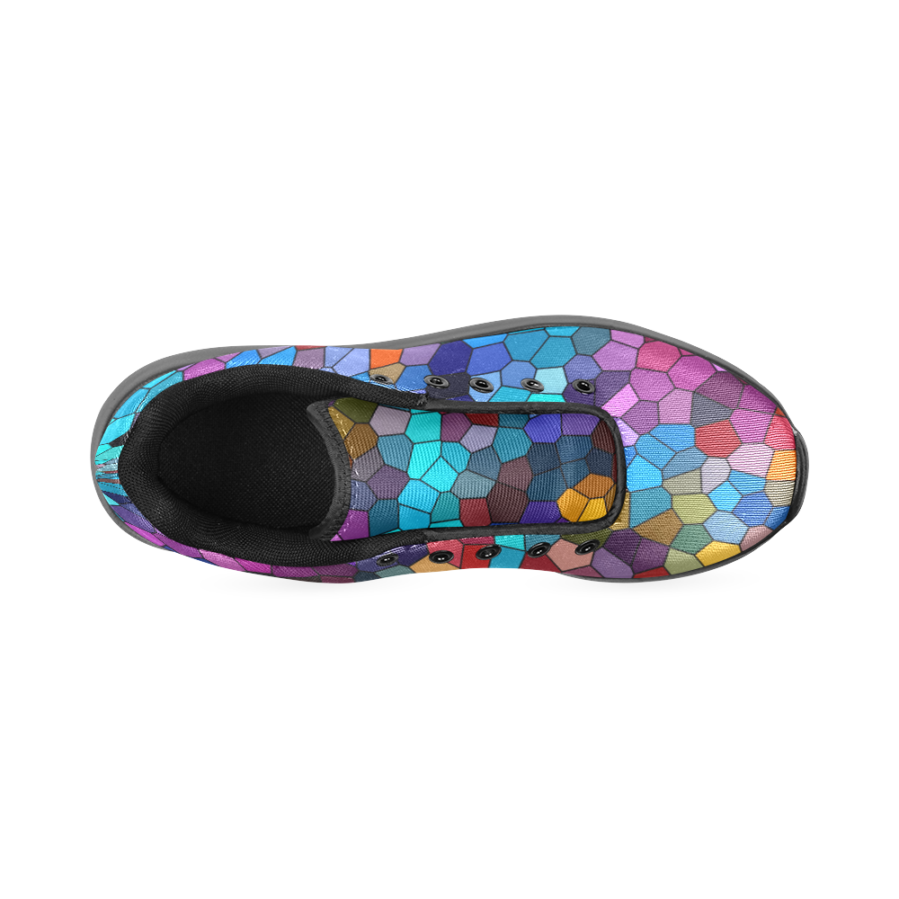 Colorful Mosaic Women’s Running Shoes (Model 020)