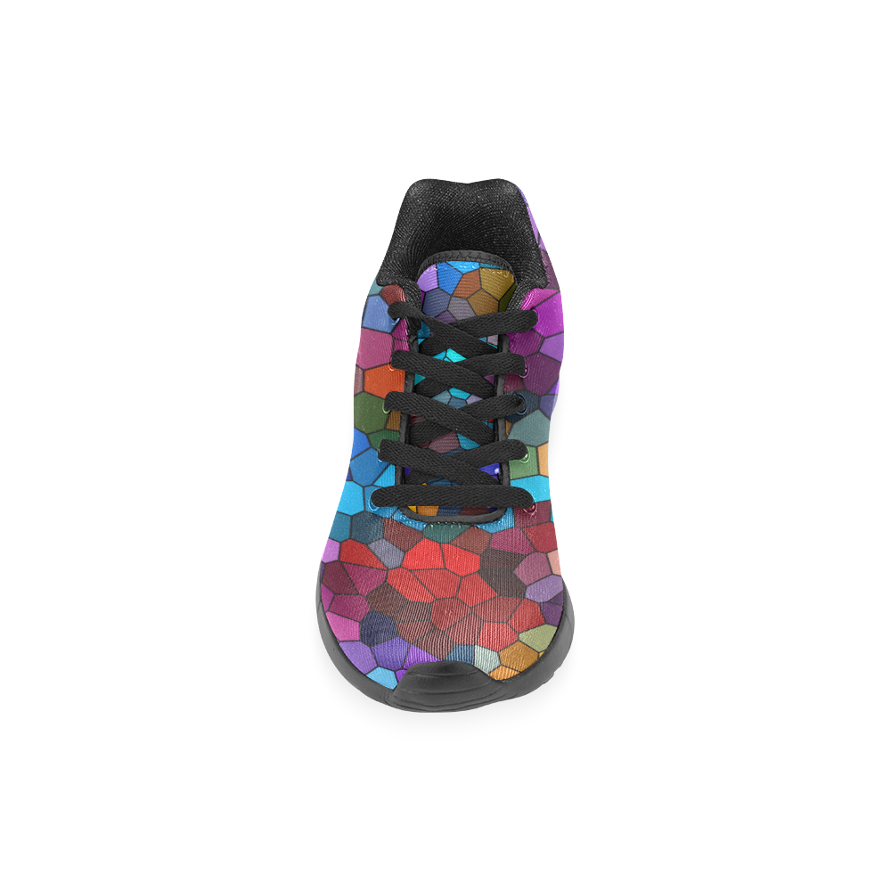 Colorful Mosaic Women’s Running Shoes (Model 020)